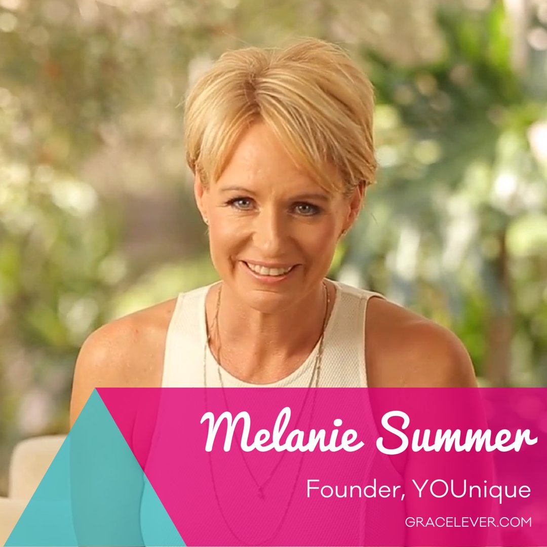 GraceLeverBiz's tweet photo. FFEOTW: Melanie Summer, YOUnique! https://t.co/PNtNT2yIY4 #gracelever #DoingDay #femaleentrepreneur #inspiration https://t.co/ftgQjeqmxF
