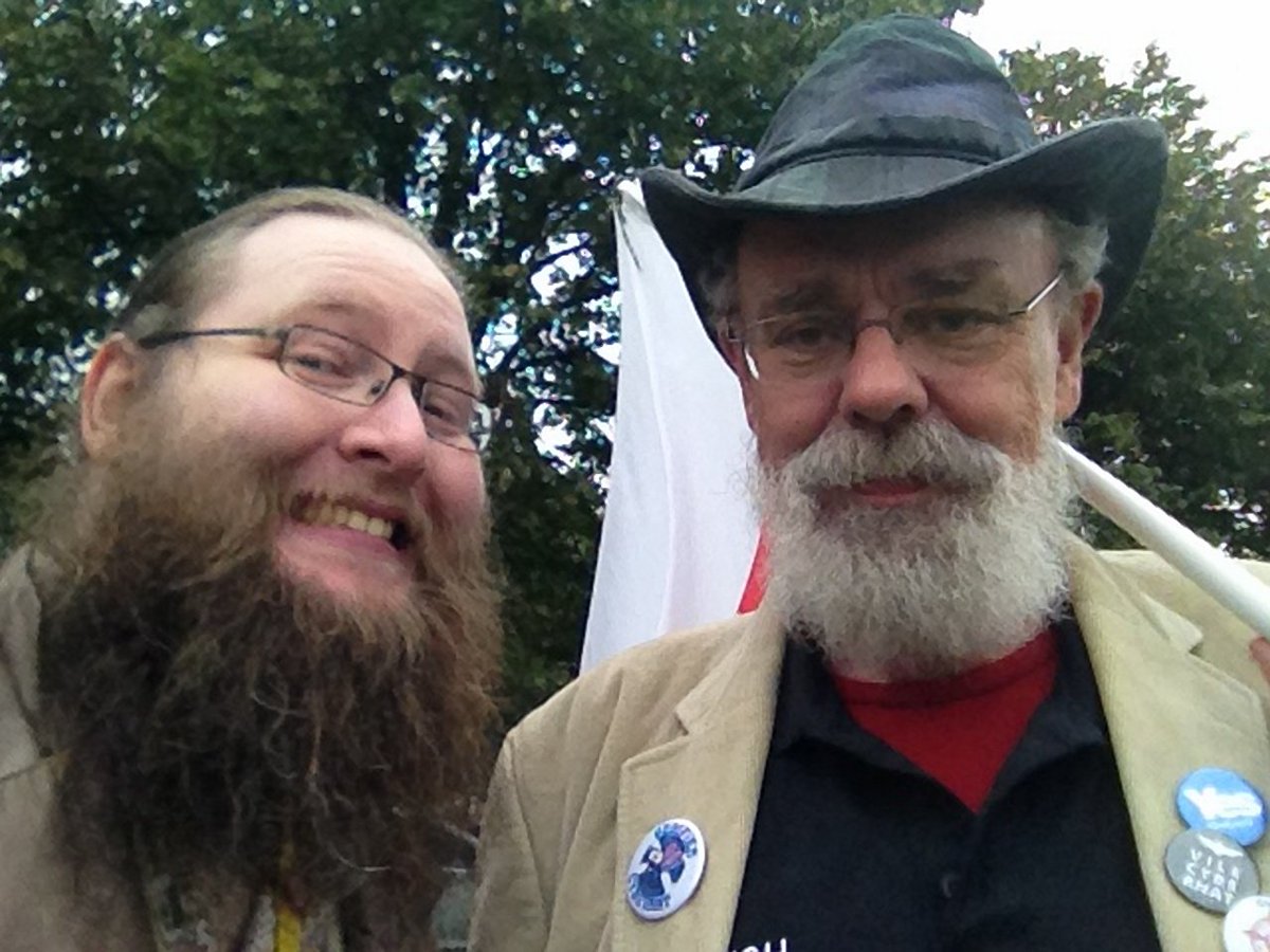 Beards4Indy's tweet photo. The barbiferous @WildernessPeace &amp; @chrisndundee in 2 shades of #beard4indy! https://t.co/npBDLRDseA