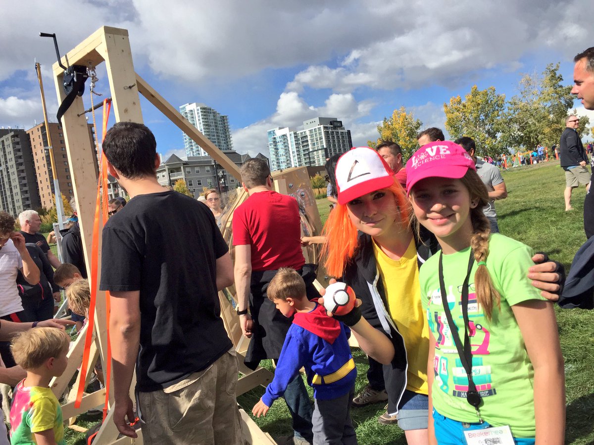 How to throw a Pokeball with a curve? Check it out at The Catharsis Catapult Competition #Beakerhead #yycevents
