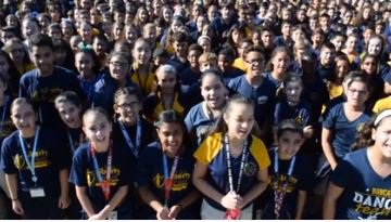 On Friday BGEC middle school students performed the preamble of the constitution to recognize Constitution Day!