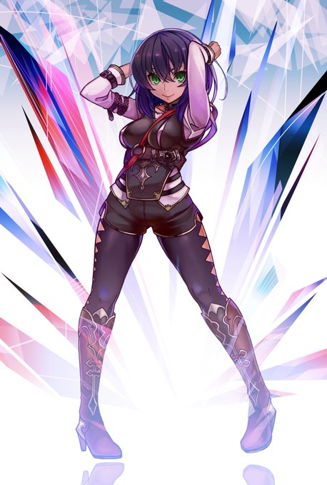 うちの看板娘を描きました。背景とかはphotoshopのメイキングを見て描いた習作です。 