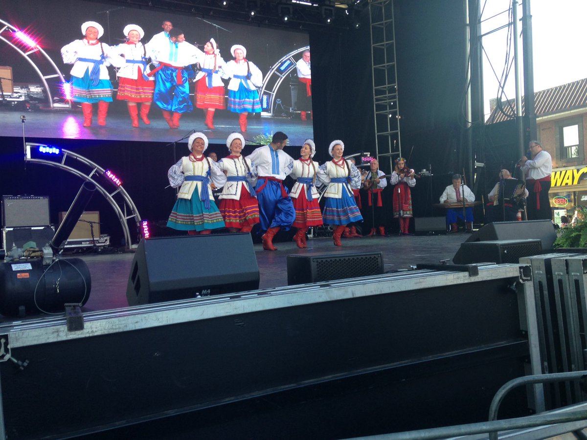#TorontoUkrainianFest Orlyk dancers from Manchester UK Sunday afternoon