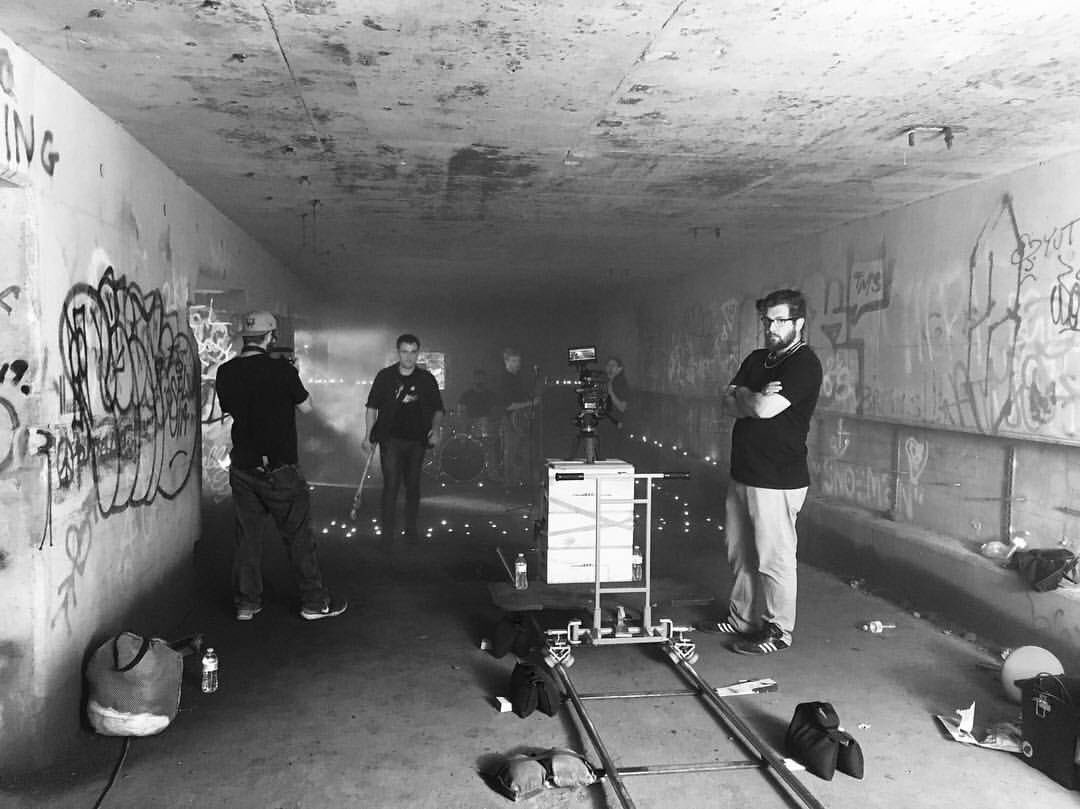 BonfireFilms's tweet image. Here's a look behind the scenes from the @RatlanticRock music video we shot on Saturday.