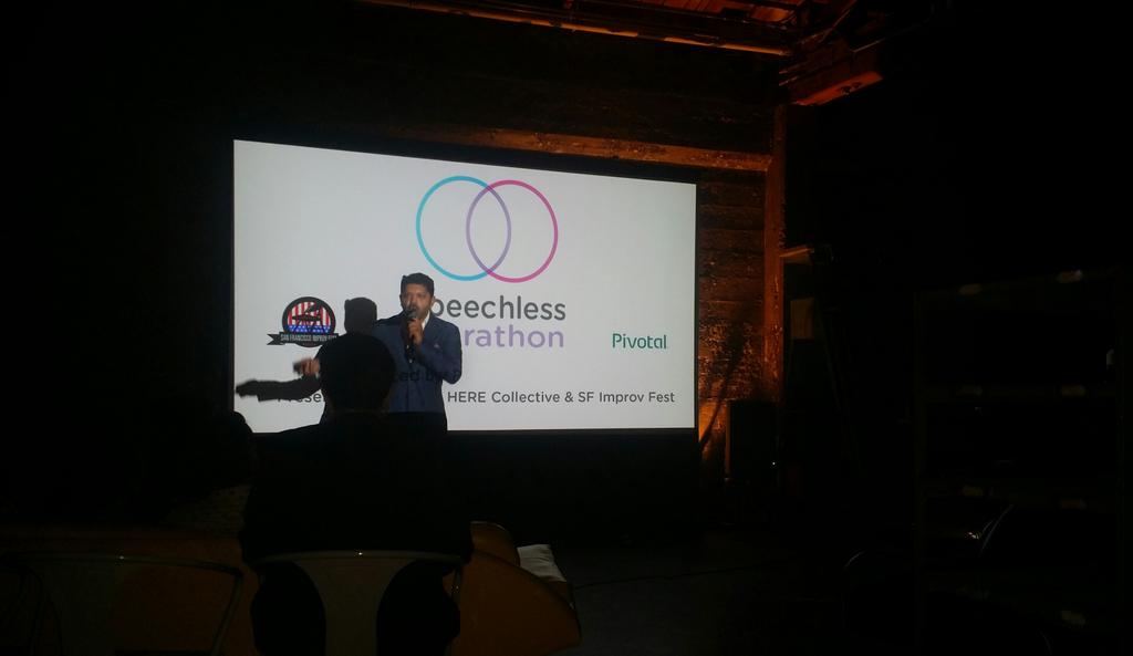 freestyleplus_'s tweet photo. Olive Mitra takes it home as the final #SFIF #speechlessmarathon presenter w/ a saucy sexual harassment seminar. https://t.co/hLyLnD9hl2