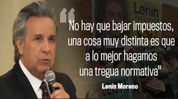 CynthiaViteri6's tweet photo. #Ecuador "TREGUA NORMATIVA"  es mantener los impuestos, es ignorar la crisis, es Correísmo, es continuismo. https://t.co/4WOrl8gead