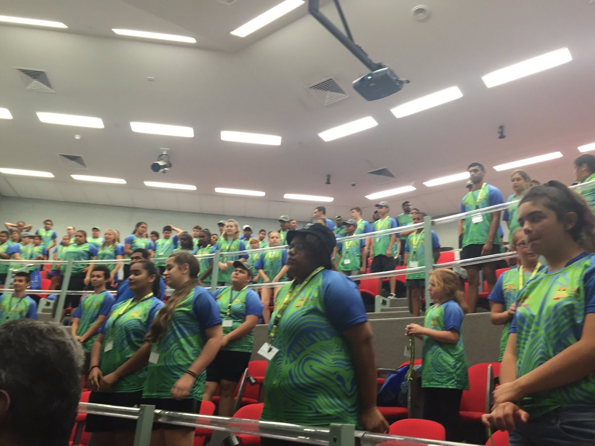 _JennyRoberts's tweet photo. CQ schoolkids are spending their school hols at @CQUni this week for Indigenous Youth Sports &amp; Land/Sea Ed programs https://t.co/FcYhJkf1n7