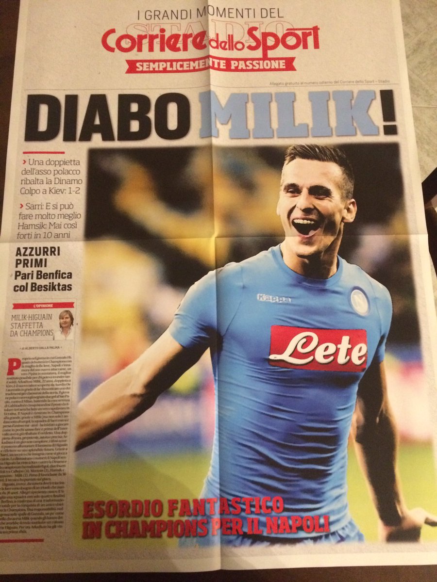 therealkatix's tweet photo. DIABOMILIK❕😈💪🏻⚽️🇵🇱 #straordinariomilik #ilnuovohiguain ? Noi già ti amiamo 🙌🏻 @arekmilik9 💙⚪️🔵 https://t.co/ue4RoKJWIs