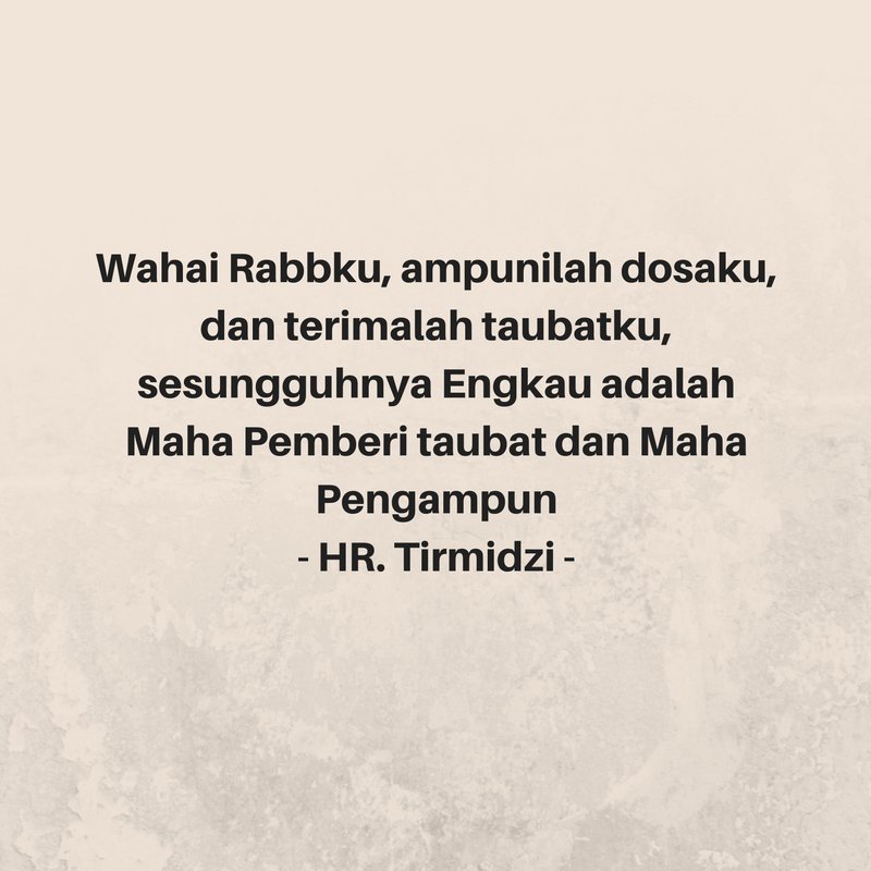 Mari memperbanyak istighfar ukh. Semoga Allah SWT mengampuni dosa-dosa kita :)