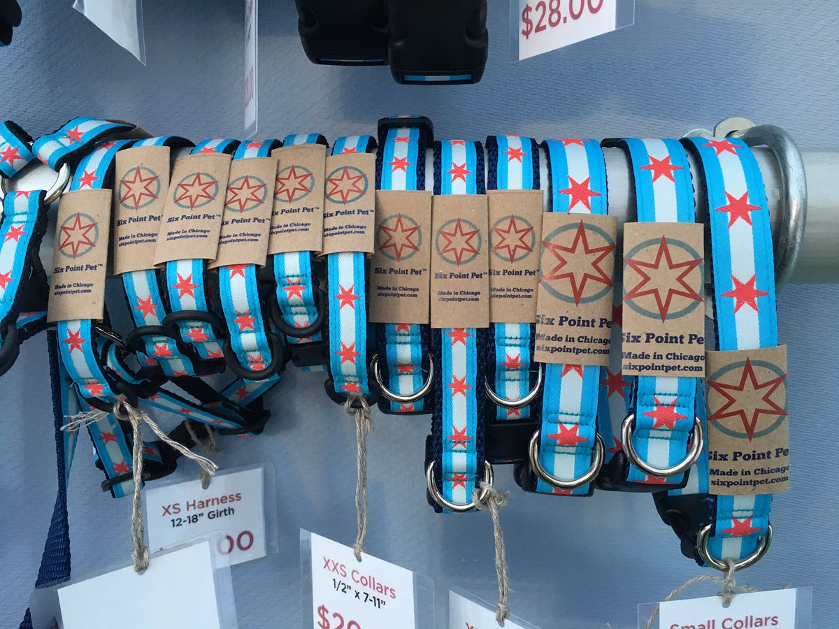StarEvents's tweet photo. Every Chicago dog needs one of these collars from @sixpointpet! You can get one at #CityMadeFest! https://t.co/qxC3SRzEkv