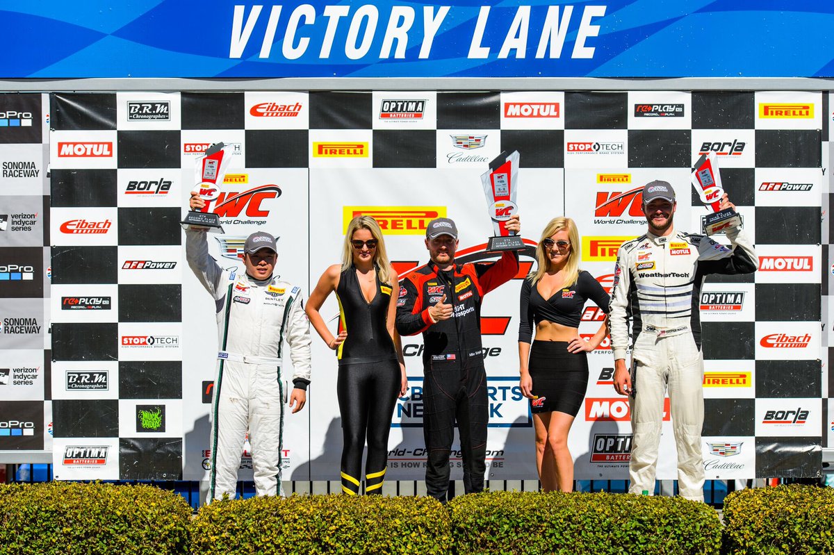 Celebrating on #PWCSonoma podium with <a href="/AndrewKimracing/">AndrewKim</a> today!