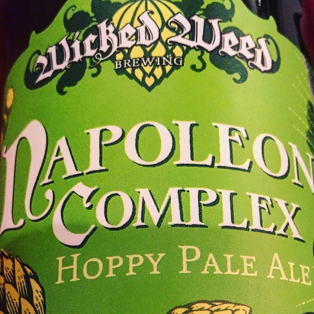 CraftBeerCap's tweet photo. Wicked Weed "Napoleon Complex" 5.2% ABV 47 IBU#craftbeer  @wickedweedbeer #beer #northcarolina #craft #asheville https://t.co/wdWbt0LeIg