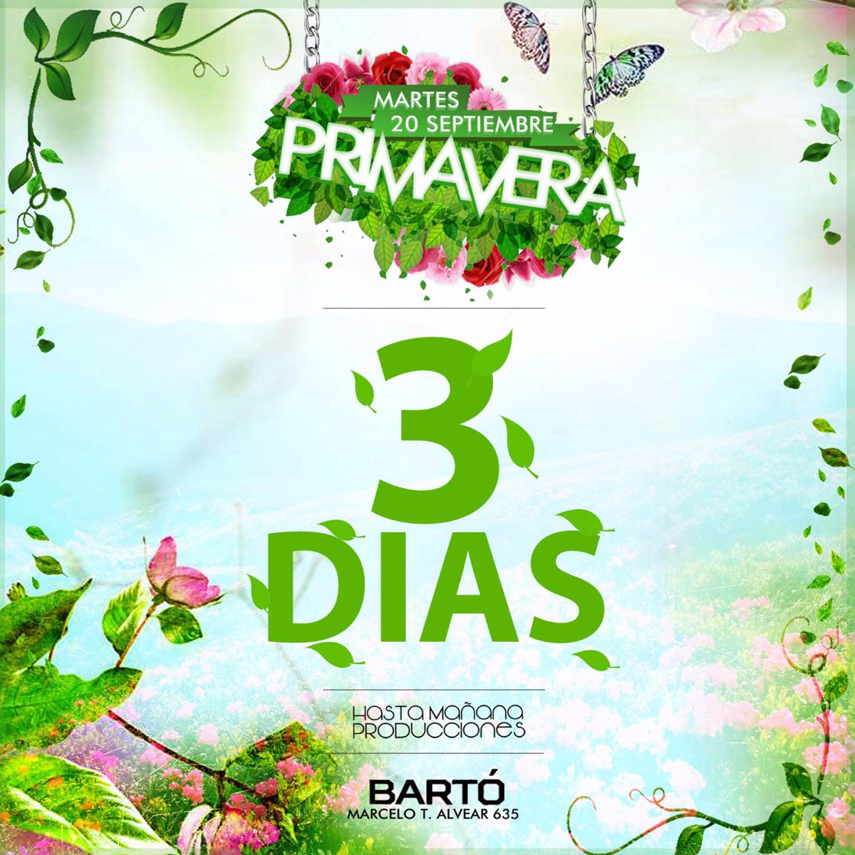 mantracba's tweet photo. Faltan 3 días para vivir una #PRIMAVERA Alucinante en BARTÓ.

Anticipadas 3516455952 https://t.co/FK8h699QFF