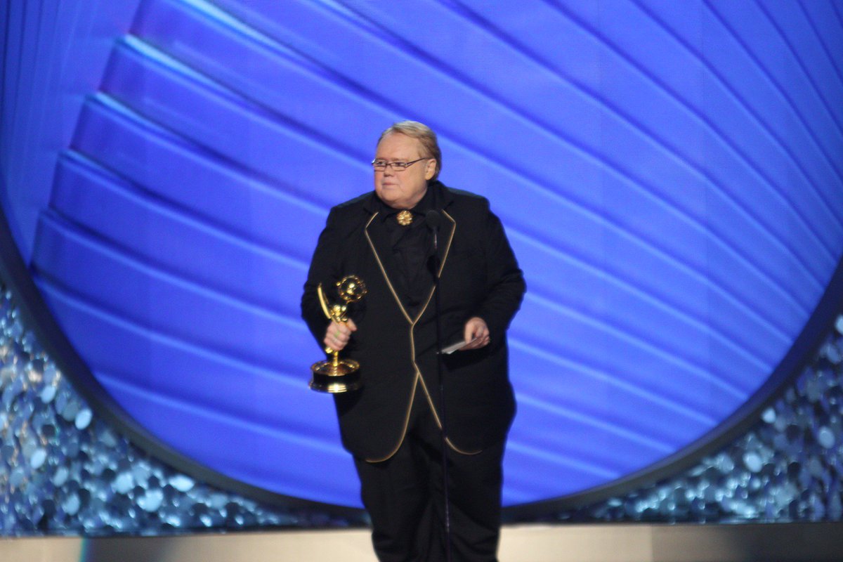 TelevisionAcad's tweet photo. The #Emmys winner for Supporting Actor, Comedy Series: @LouieAnderson, @BasketsFX https://t.co/Ku6mlQkna3