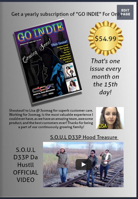 DigitalAgeRcrds's tweet photo. .@SOULD33P Our #ChiCity natives! Founders @GemricoRadio @PoeticFlow310 showcased u in our 1st issue of #GoIndie ❤❤❤ https://t.co/S7fzE6wKSW