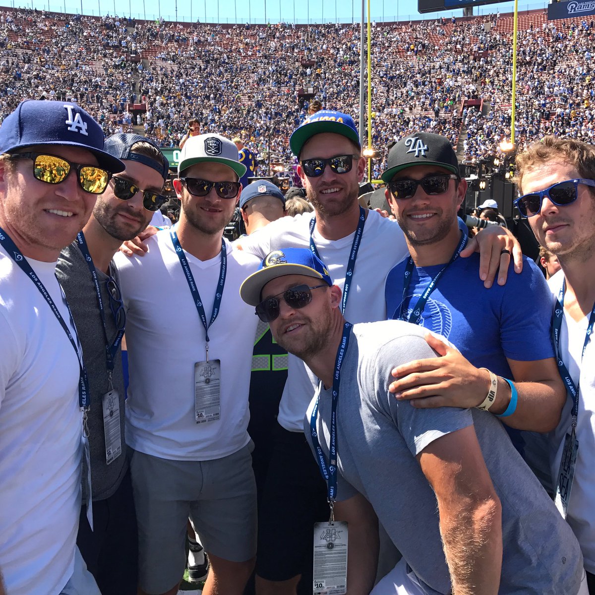 Alec Martinez on X: Rams home opener with the fellas!!