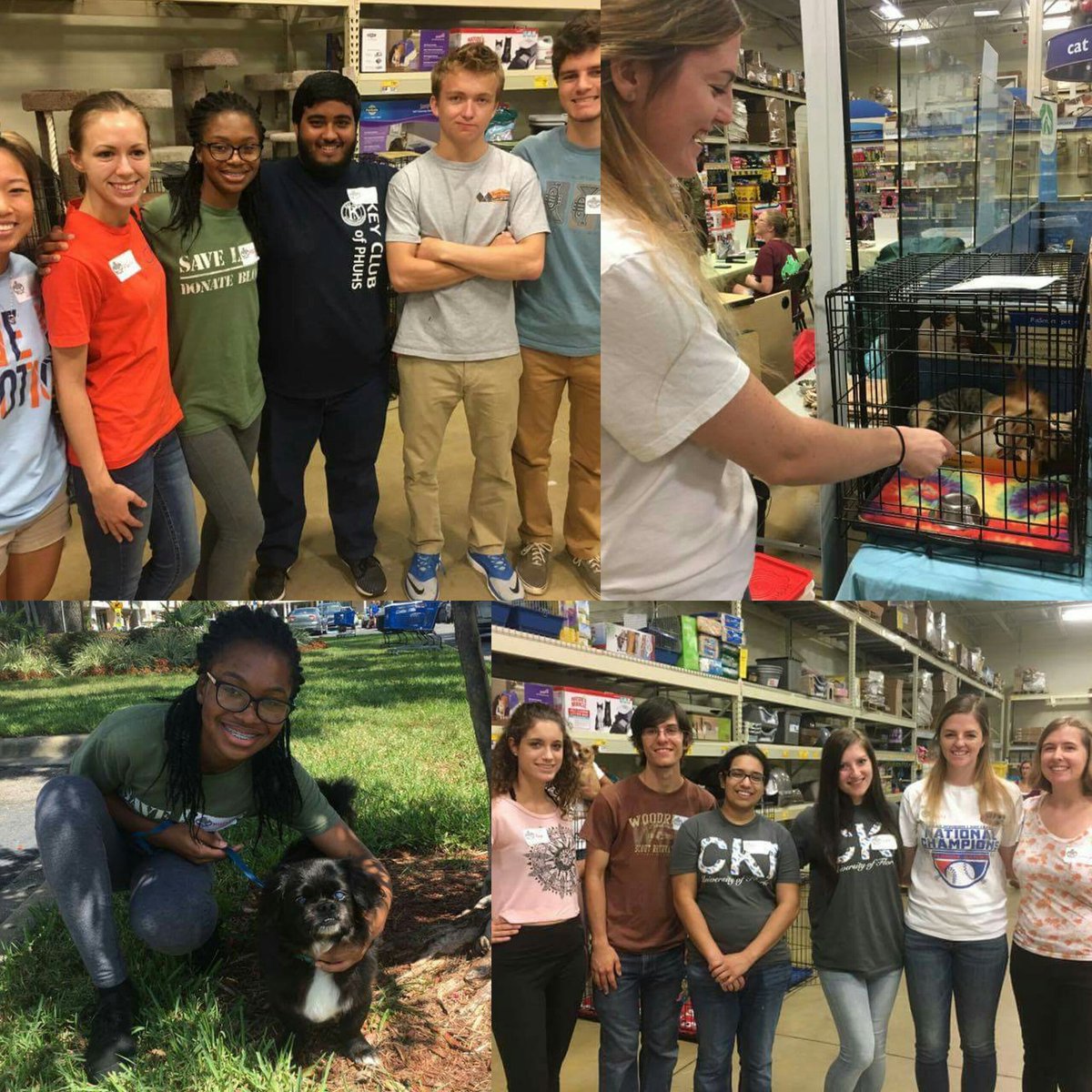 ufcirclek's tweet photo. Our members looked after dogs and cats at the @HHRescue adoption event today! #ufcki #live2serve https://t.co/52NpT6IRO6