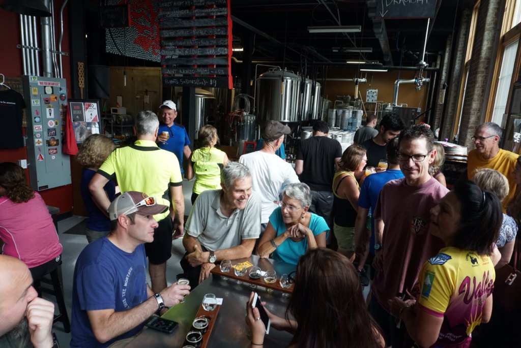 Great time at <a href="/sb_brewing/">Stubborn Beauty Brewing Company</a> today on our last Bikes &amp; Beers ride for the year. Thanks for riding with us!