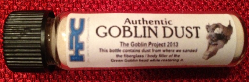 GreenGoblinHead's tweet photo. #MaximumOverdrive fans - Own a piece of history - Dust from the #GreenGoblinHead restore @ https://t.co/7LUCcgfgS7 https://t.co/fmGU16Kn11