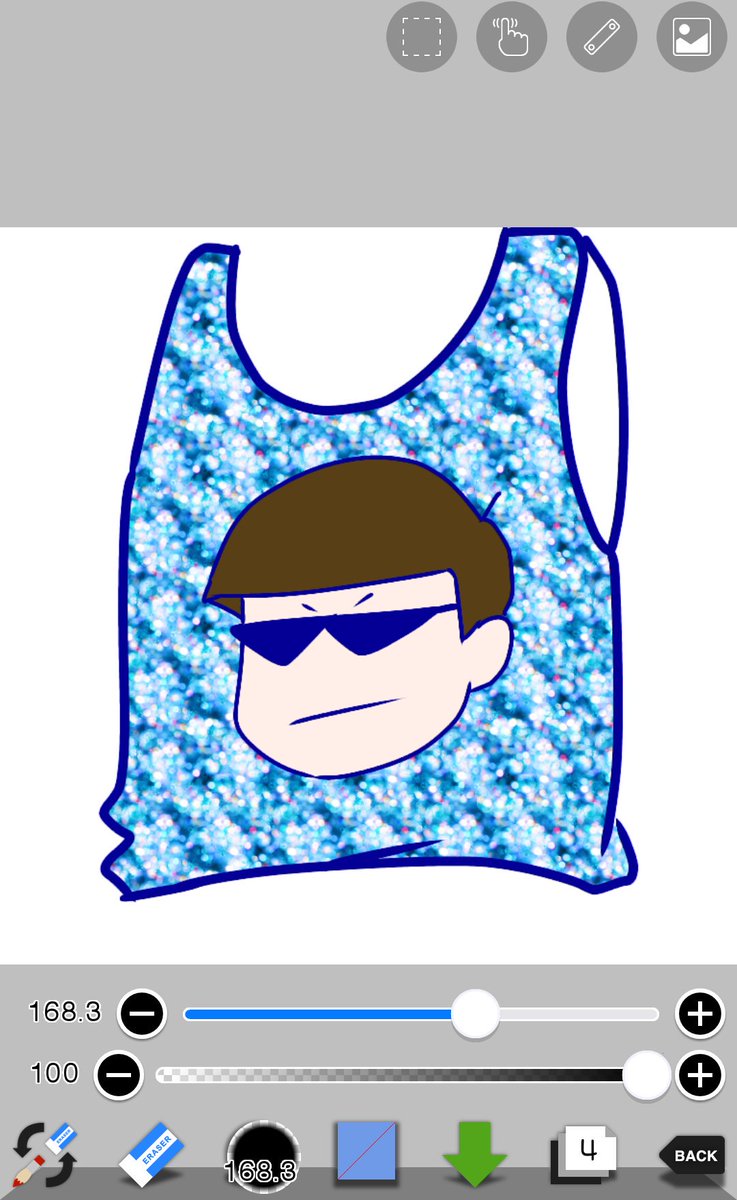 さきた あいの アイビスで簡単にカラ松のスパンコール描けるじゃあぁあぁん 今更 イルミネーションブルーめっちゃ凝縮するとできますw T Co Lrrgnnet9f Twitter