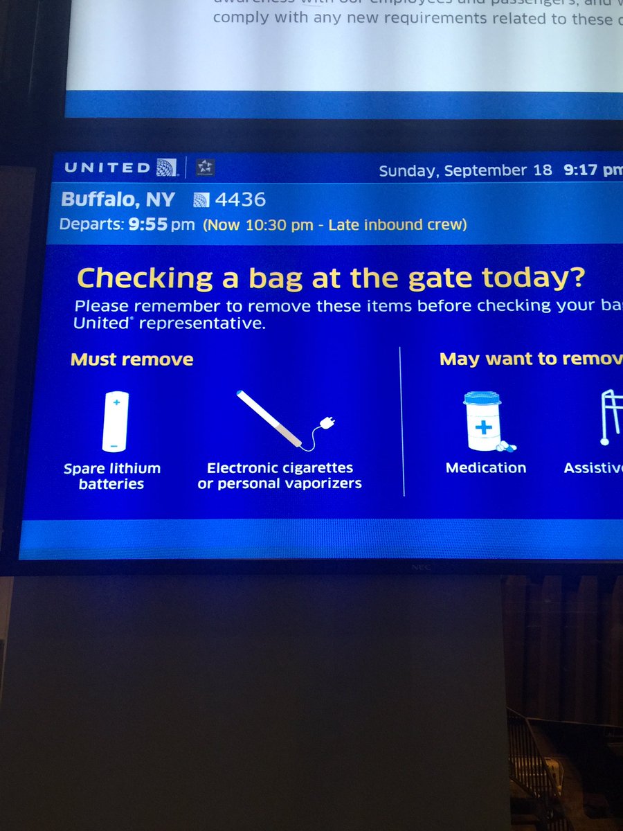 bdstats's tweet photo. Surprise, surprise, @united is running late.  #BringBackContinental https://t.co/32z9GUdCy0