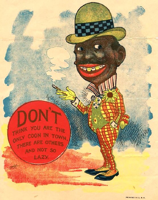 Abbas_Muntaqim's tweet photo. Coon caricature vs. Cam Newton. https://t.co/6lve3ursfI