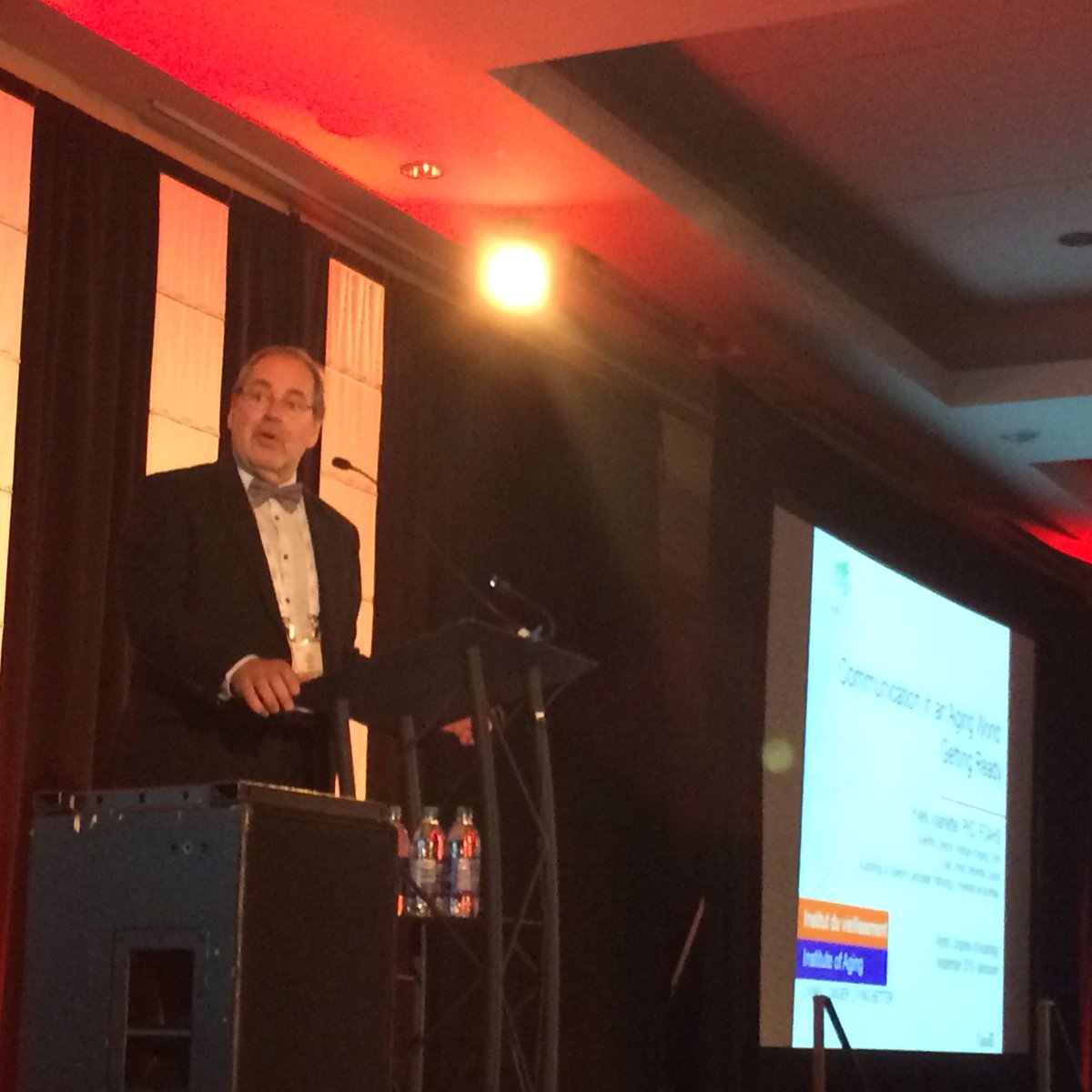 SAC_CEO's tweet photo. Professor Yves Joanette key note speaker speaks about Communication in an Aging World #WCA_AUD https://t.co/Eo0fhs43bm