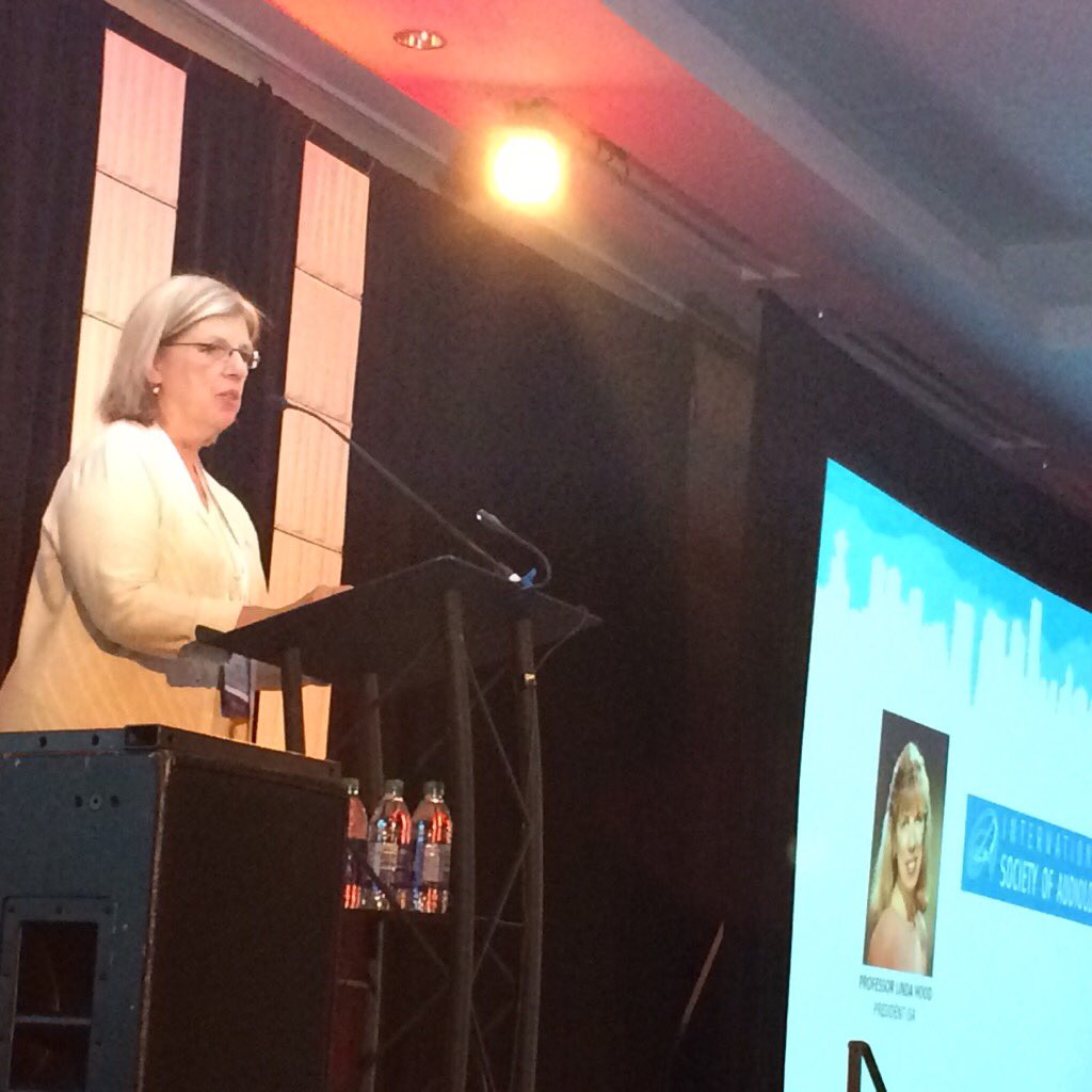 SAC_CEO's tweet photo. Dr. Linda Hood opens the 33rd World Congress of Audiology in Vancouver #WCA_AUD https://t.co/BDOaSseb4N
