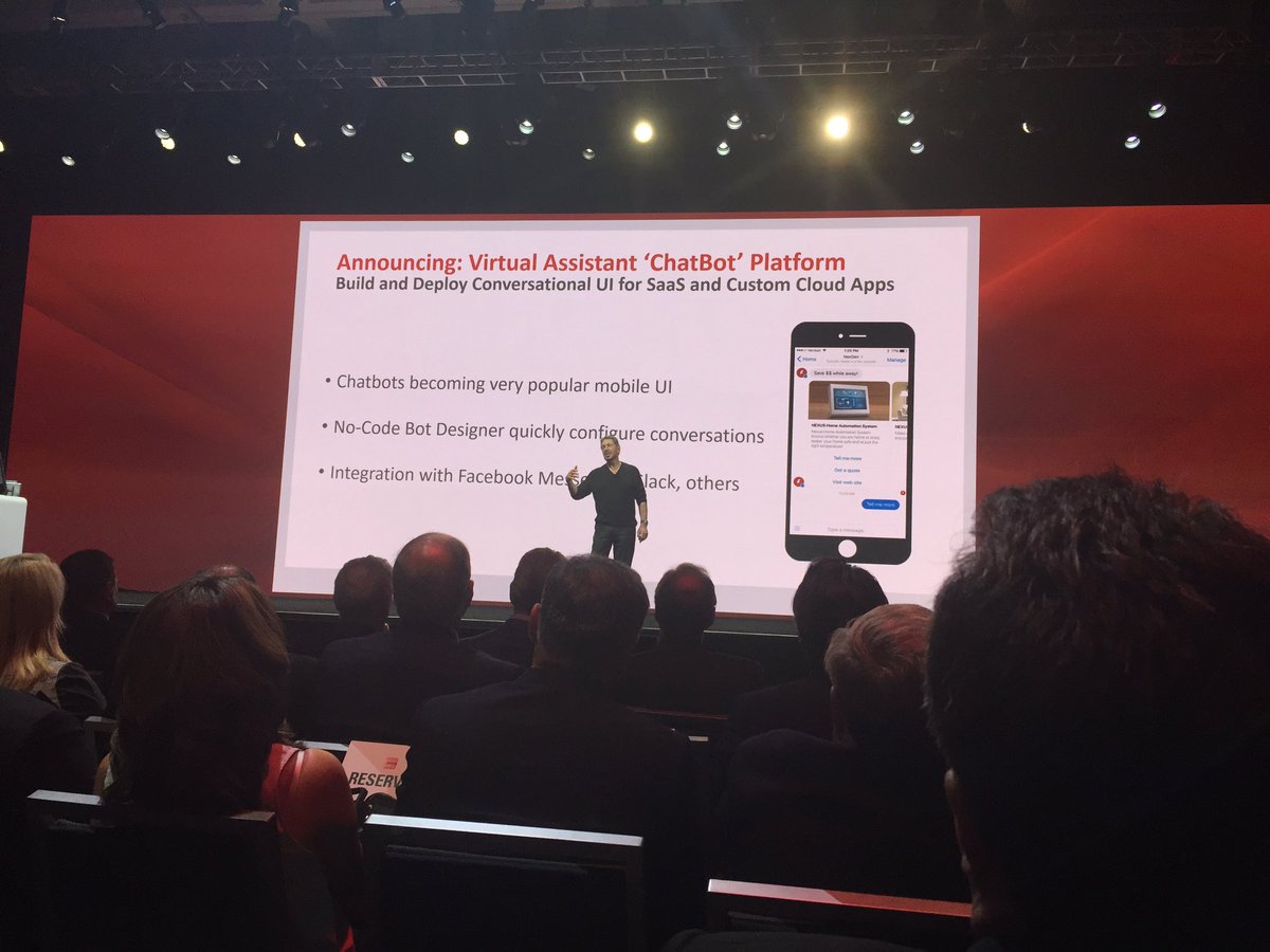 VikasAatGoogle's tweet image. #oraclecloud Larry talks Bot #chatbot ! #oraclebot !