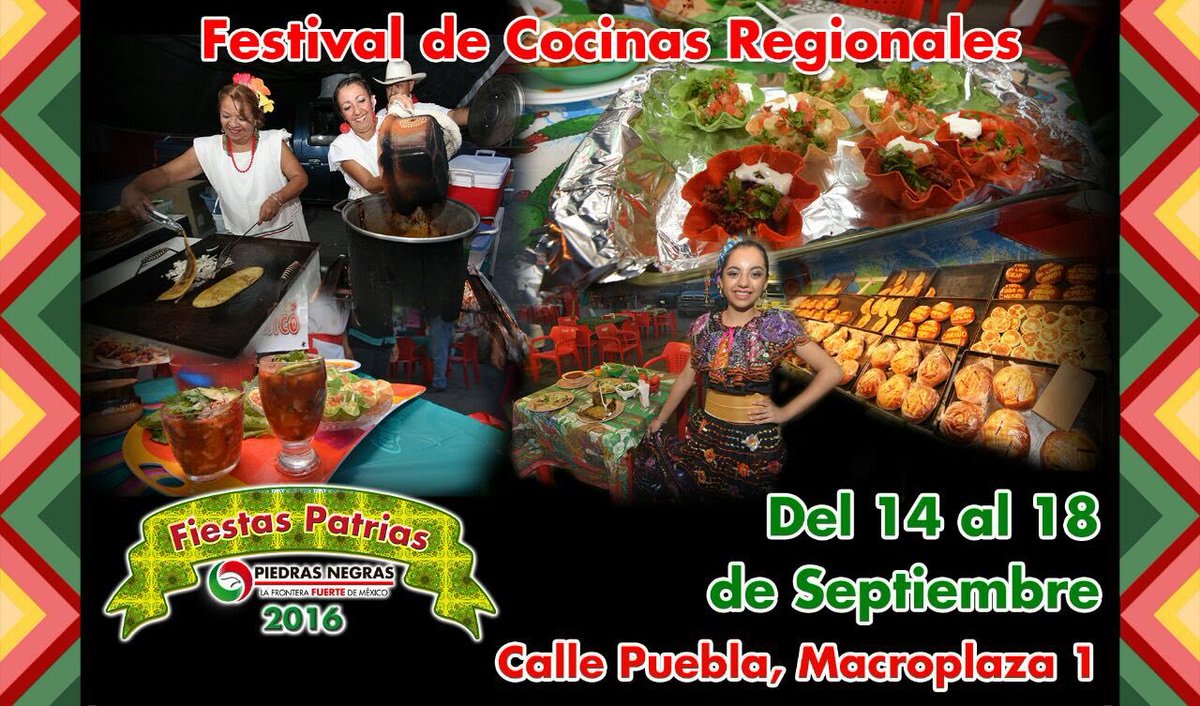 Rulo_Estrada17's tweet photo. Hoy prueba nuestra gastronomía en el #FestivaldeCocinasRegionales en la #MacroPlazaI #VivaPiedrasNegras https://t.co/McJl85jQNh