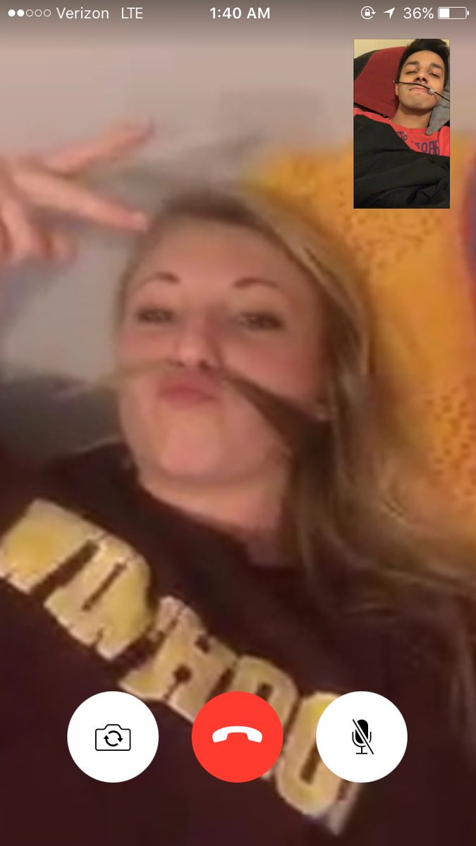 MoeA7i's tweet photo. when bae doesn't know what to do without you home so she just grows a mustache #stachesunday https://t.co/yorH1hmswi