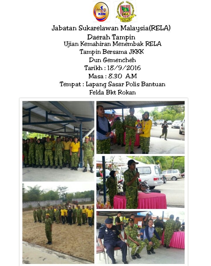 RELAJEMPOL's tweet photo. RT @RELATAMPIN Ujian Menembak RELA Daerah TAmpin @KPrelamalaysia @RELA_N9 @wanhamidi1 @shanzz87 https://t.co/kyKadeeBfK