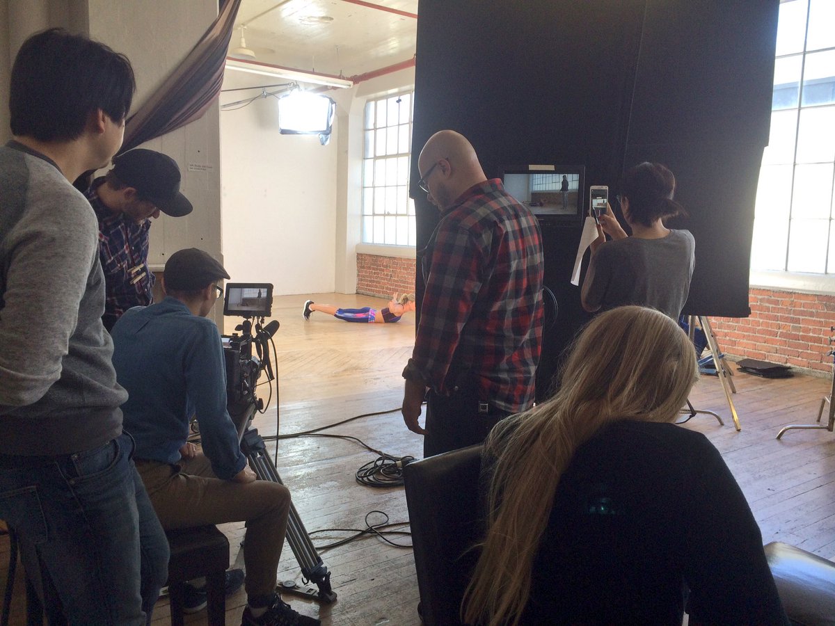 IrongirlNadia's tweet image. Fun day on set with @lumobodytech all day today in SF filming! #lumorun #lumobodytech