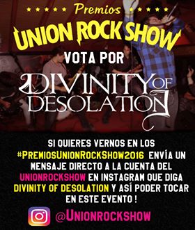 nos quieres en los #PremiosUnionRockshow2016 ?manda un DM al INSTAGRAM del <a href="/unionrockshow/">Union Rock Show</a> y menciona a la banda!