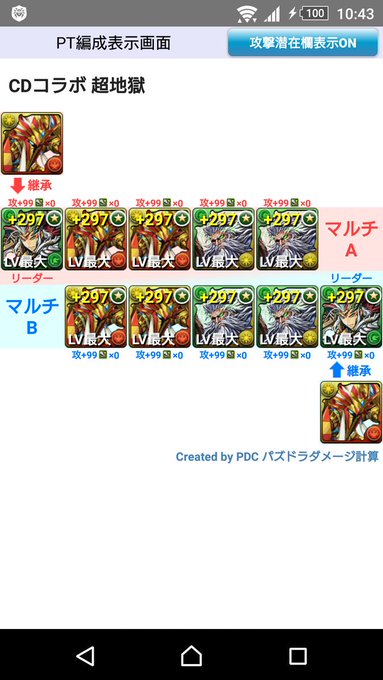 パズドラ Cdコラボ 攻略 高速周回テンプレパーティ パズま