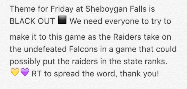 Help spread the word! #GoRaiders #WeAreTR