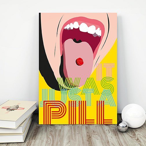 JSgorilla's tweet photo. It was just a pill #poster #junglestyle #graphic #graphicdesign #style #pill #drugs #party… https://t.co/AP9zL70W0Q https://t.co/72LkyfQbGj
