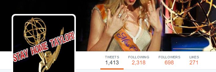 IAmDanielleHart's tweet photo. @TaylorStayHome How many FOLLOWERS does Taylor have? How about her fan groups worldwide? WHO'S STAYING HOME? LOL https://t.co/yT7TemAm1d