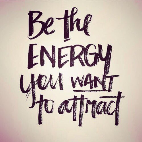 Know that whatever energy you put in is the same as what you get back. #Focus #motivation