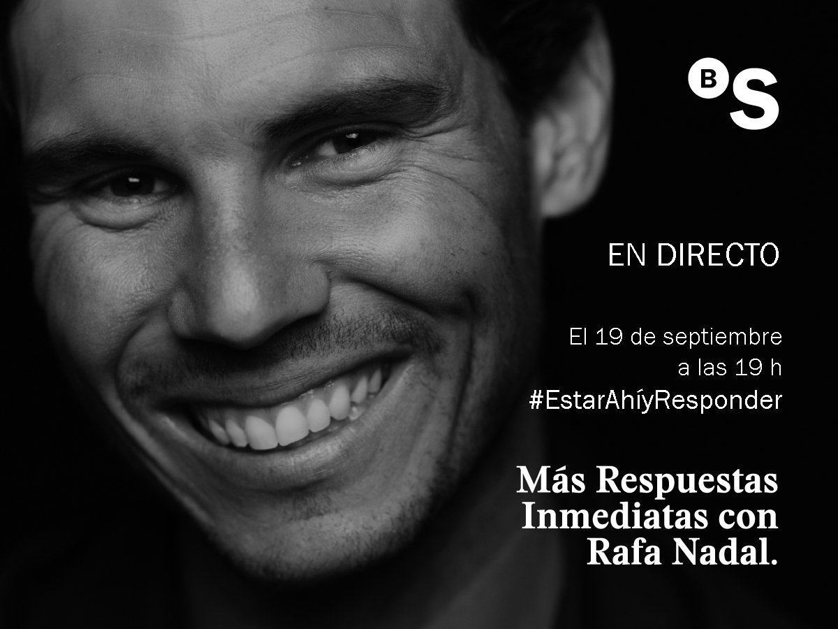 BancoSabadell's tweet photo. Hoy conversamos con @RafaNadal tras la @CopaDavis Síguelo #endirecto 🔴 https://t.co/3LiQgCpAoW #EstarAhíyResponder https://t.co/jTjR2Ko1g9