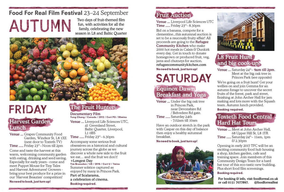 FoodforRealFest's tweet photo. Food for Real autumn edition kicks off on Friday... what are you coming to?! #FFR16 https://t.co/NkN5cPIeXr
