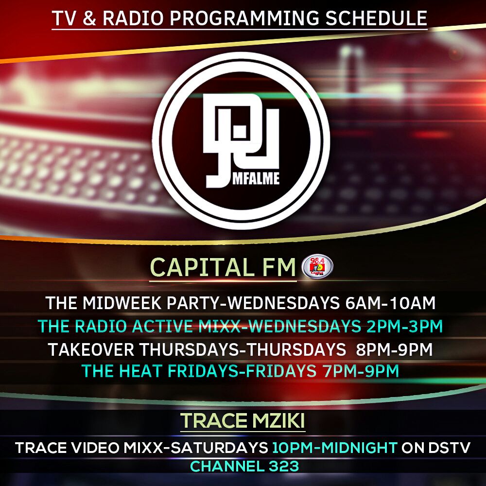 DjJoeMfalme's tweet photo. I got your entertainment covered. Here's how to party without having to go out. Here are my media shows this week. https://t.co/P0WeysbXIU