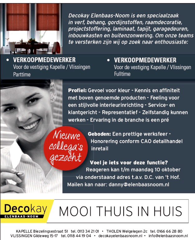 Ben jij een topverkoper, met ervaring? Grijp dan deze kans!