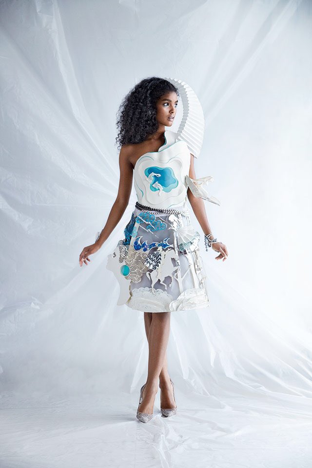 RushiManoshi's tweet photo. Euphoric @VOGUEIndia 4 featuring us in recycled paper-Wearable Art #Shakespeare #Tempest @aninditaghose @sonalved https://t.co/VQMuvoCDuJ