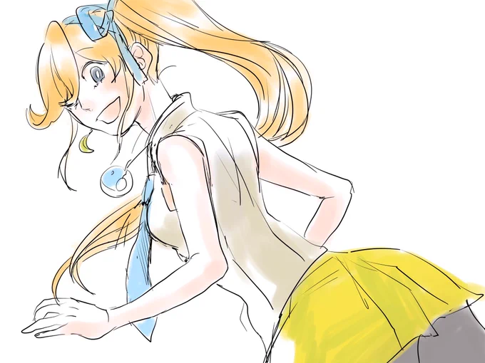 まだノースリココちゃん描いてなかったのでラクガキ 