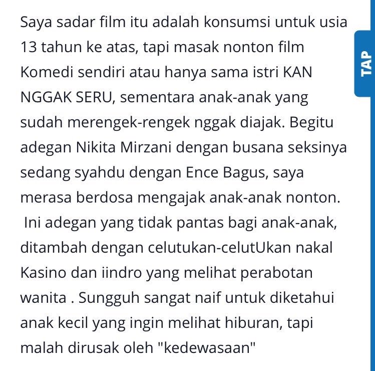 13 tahun ke atas tapi ngajak anak2 -___-