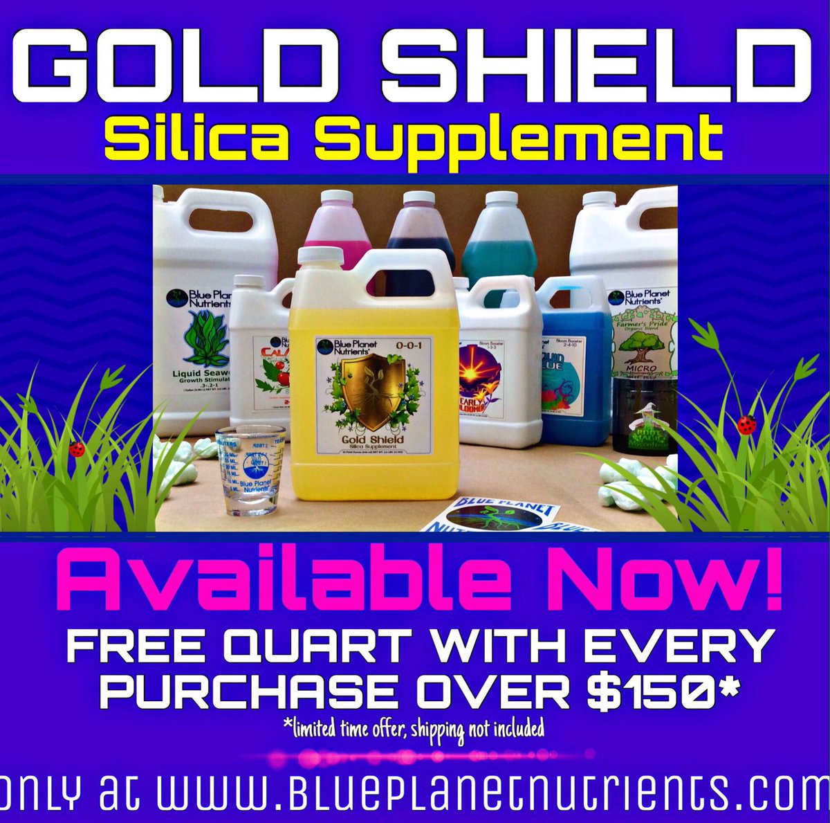 Sale going on now! #BluePlanetNutrients 🔸Gold Shield Silica Supplement 🔸Available Now!! #gardening #BPN #growyourown