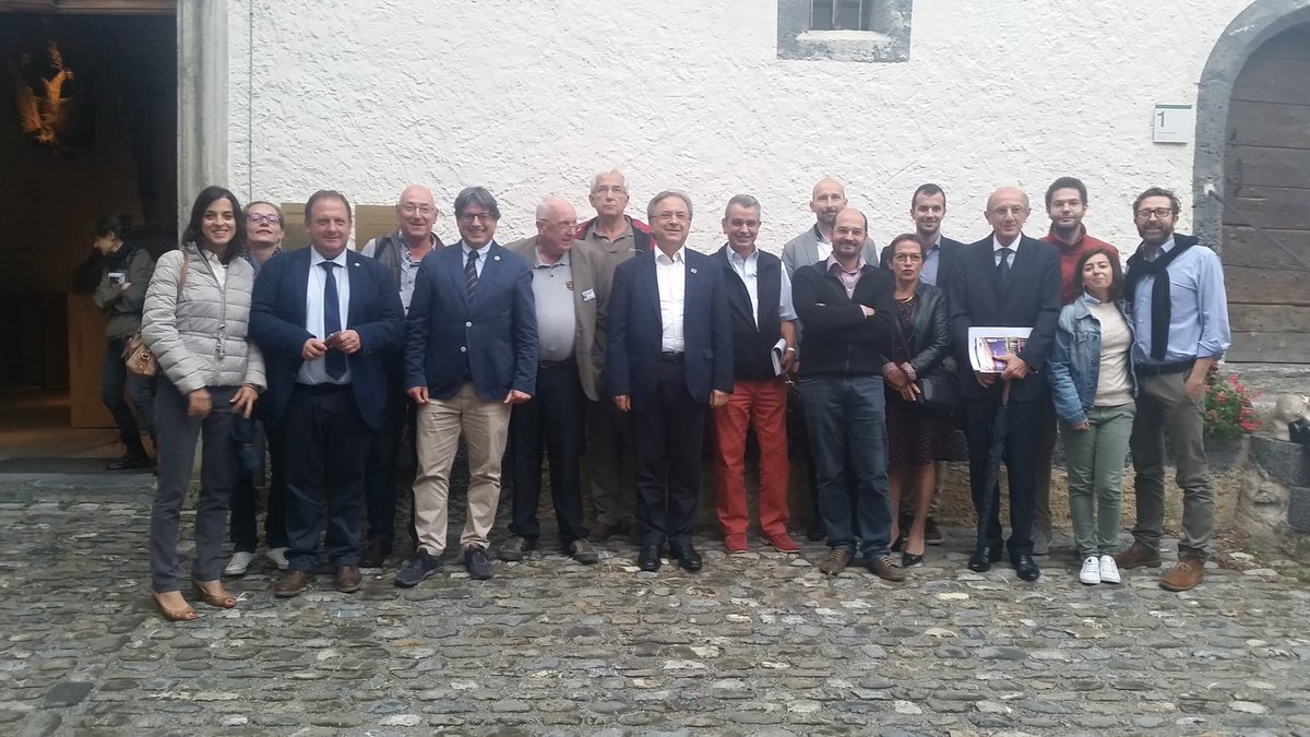 ViaFrancigenaEU's tweet photo. The #EAVF members at the general assembly in #Aigle in the frame of the Francigena Day in Swiss @radiofrancigena https://t.co/OyJ5Z77L6b