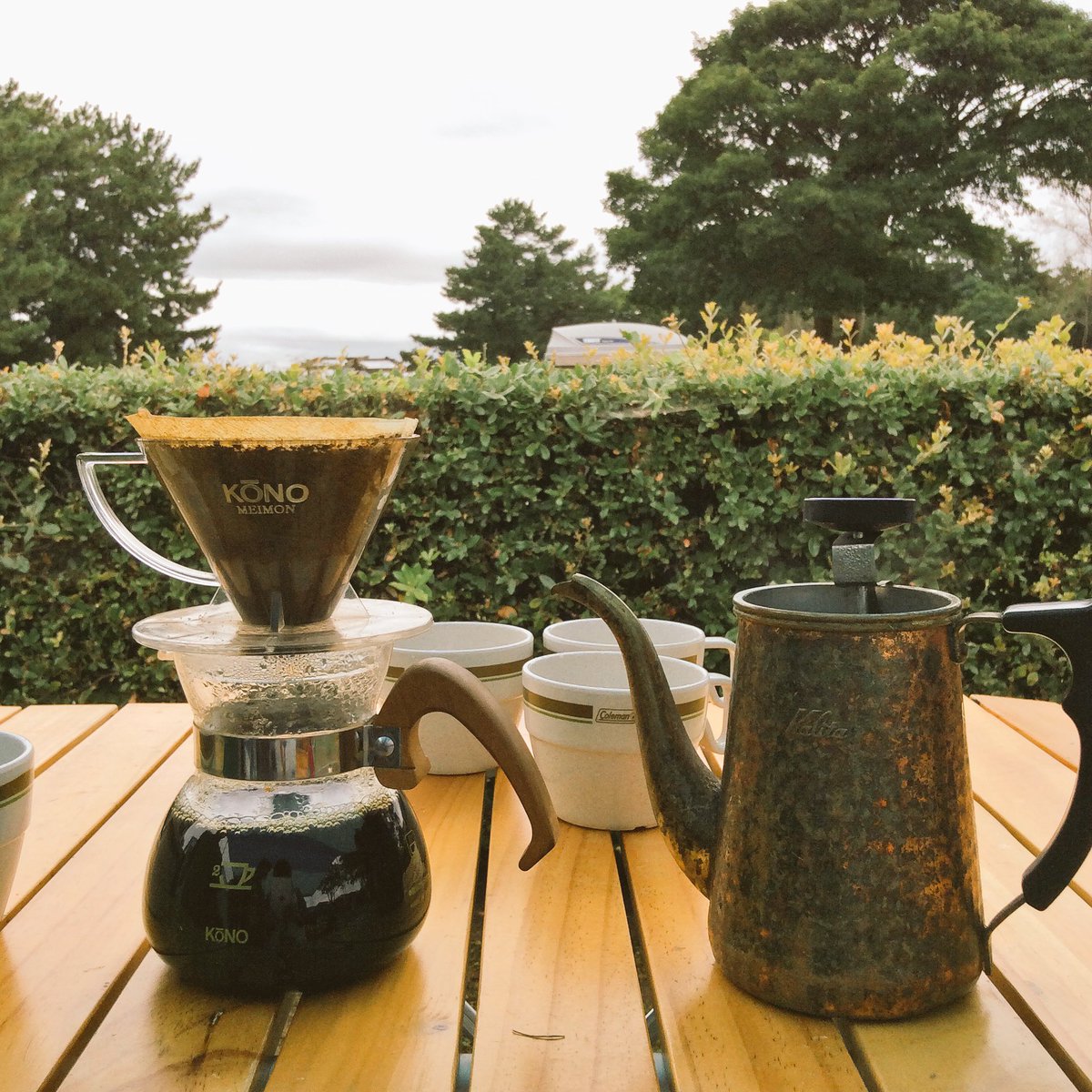 自然のなかで飲む まずいコーヒー 正しい製法だった事が判明