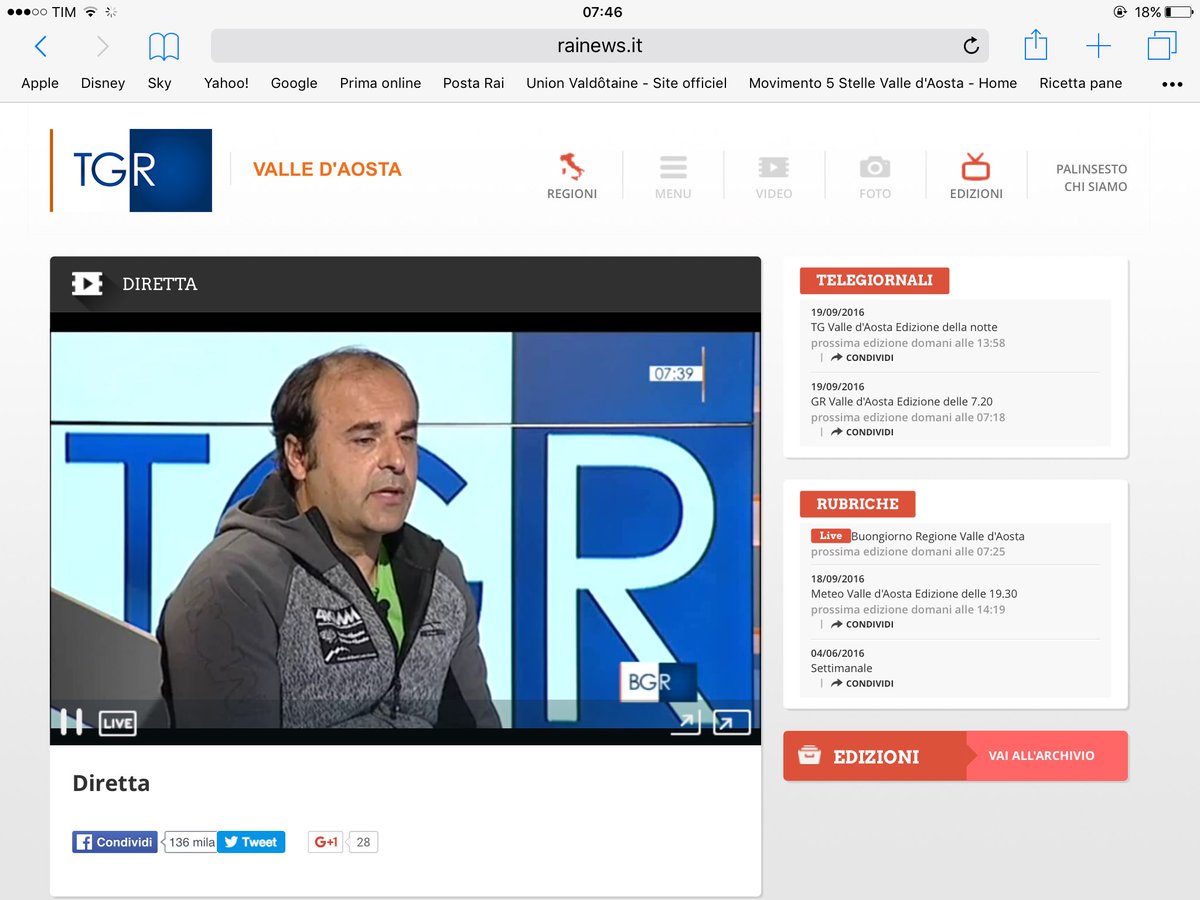 TgrRaiVdA's tweet photo. Ora il nostro ospite Gabriele Accornero per un bilancio del @4KVDA_TRAIL https://t.co/f0LVH0xY3f