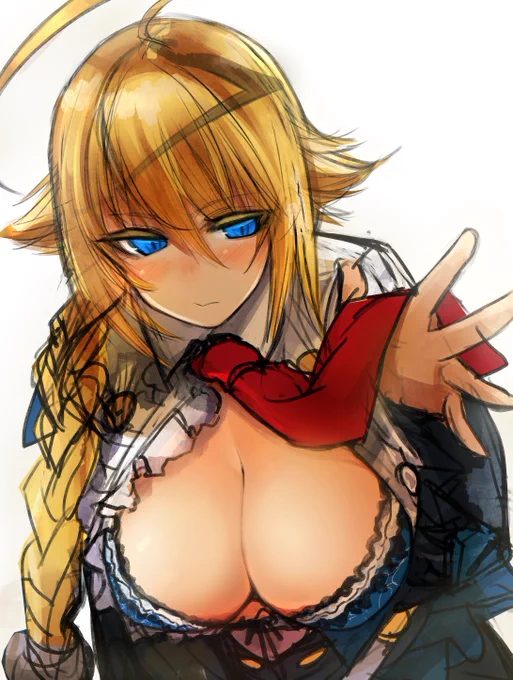 ブレイブルー Es その2、BLAZBLUE公式絵でもだいぶデカイ 